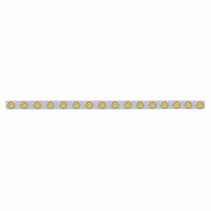 UNITED PACIFIC - 62844 - SOPORTE DE LUZ DE PARACHOQUES DE ACERO INOXIDABLE DE 79-1/2" CON LUCES REFLECTORAS Y BISELES DE 16X 7 LED DE 2" - LED ÁMBAR Y LENTE