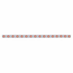 UNITED PACIFIC - 62846 - SOPORTE DE LUZ DE PARACHOQUES DE ACERO INOXIDABLE DE 79-1/2" CON LUCES REFLECTORAS Y BISELES DE 16X 7 LED DE 2" - LED ROJO Y LENTE