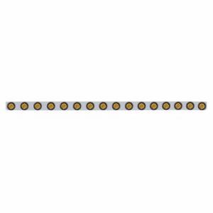 UNITED PACIFIC - 62940 - SOPORTE DE LUZ DE PARACHOQUES DE ACERO INOXIDABLE DE 79-1/2" CON LUZ REFLECTORA DE 16X 9 LED DE 2" - LED ÁMBAR Y LENTE