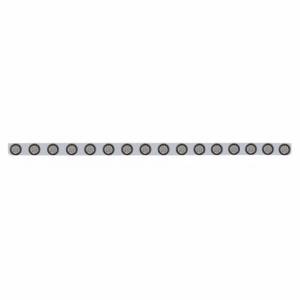 UNITED PACIFIC - 62941 - SOPORTE DE LUZ DE PARACHOQUES DE ACERO INOXIDABLE DE 79-1/2" CON LUZ REFLECTORA DE 16X 9 LED DE 2" - LED ÁMBAR/LENTE TRANSPARENTE