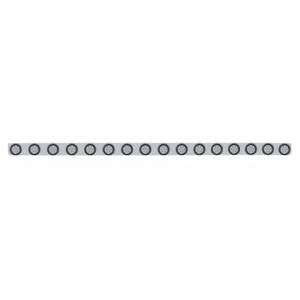 UNITED PACIFIC - 62947 - SOPORTE DE LUZ DE PARACHOQUES DE ACERO INOXIDABLE DE 79-1/2" CON LUZ REFLECTORA DE 16X 7 LED DE 2" -LED ROJO/LENTE TRANSPARENTE