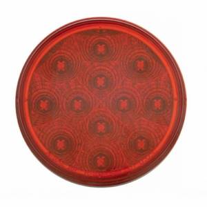 UNITED PACIFIC - UNITED PACIFIC - 63551 - BARRA CON RESORTE SS DE LUJO CON PATRÓN DE PERNO DE 3-3/4" CON LUZ DE 4" DE 6X 12 LED - LED ROJO Y LENTE (PAR) - Image 3