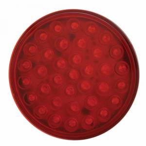 UNITED PACIFIC - UNITED PACIFIC - 63702 - PLACA DE GUARDABARROS SUPERIOR DE ACERO INOXIDABLE CON 3 LUCES Y OJALES DE 36 LED DE 4" - LED ROJO/LENTE ROJA (CADA UNO) - Image 3