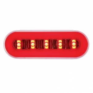 UNITED PACIFIC - UNITED PACIFIC - 63791 - BARRA DE RESORTE SS CON PATRÓN DE PERNO DE 2-1/2" CON 6X 22 LED ROJOS GLOLIGHT Y OJAL OVALADOS DE 6" - LENTE TRANSPARENTE (PAR) - Image 6