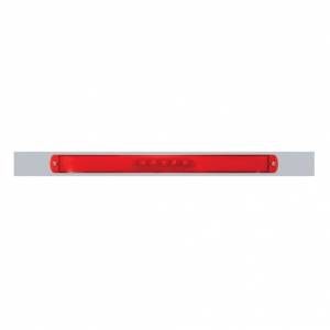 UNITED PACIFIC - UNITED PACIFIC - 63792 - PLACA DE GUARDABARROS SUPERIOR CROMADA CON BARRA GLOLIGHT DE 28 LED DE 17" - LED ROJO/LENTE ROJA (CADA UNO) - Image 5