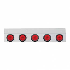 UNITED PACIFIC - UNITED PACIFIC - 63797 - SOPORTE DE GUARDABARROS SUPERIOR DE ACERO INOXIDABLE CON 5X 6 LED GLOLIGHT DE 2" Y OJALES - LED ROJO/LENTE ROJA (CADA UNO) - Image 3