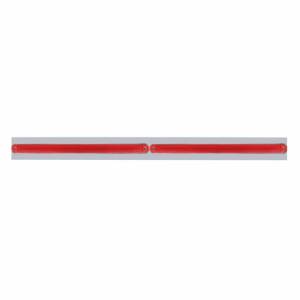 UNITED PACIFIC - UNITED PACIFIC - 63808 - PLACA SUPERIOR CROMADA PARA GUARDABARROS CON DOS BARRAS GLOLIGHT DE 24 LED DE 12" - LED ROJO/LEENTE ROJA (CADA UNO) - Image 3