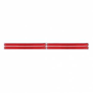 UNITED PACIFIC - UNITED PACIFIC - 63810 - PLACA SUPERIOR CROMADA PARA GUARDABARROS CON CUATRO BARRAS GLOLIGHT DE 24 LED DE 12" - LED ROJO/LENTE ROJA (CADA UNO) - Image 3