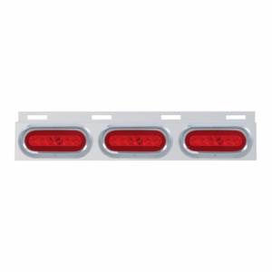 UNITED PACIFIC - UNITED PACIFIC - 63816 - SOPORTE DE GUARDABARROS SUPERIOR DE ACERO INOXIDABLE CON 3X 22 LED 6" GLOLIGHT OVALADO Y VISORES - LED ROJO/LENTE ROJA (CADA UNO) - Image 4