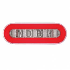 UNITED PACIFIC - UNITED PACIFIC - 63819 - SOPORTE DE GUARDABARROS SUPERIOR DE ACERO INOXIDABLE CON 3X 22 LED 6" GLOLIGHT Y OJAL OVALADOS - LED ROJO/LENTE TRANSPARENTE (CADA UNO) - Image 6