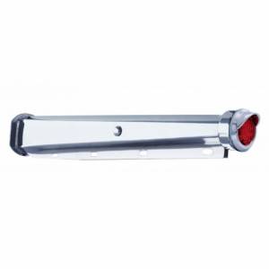 UNITED PACIFIC - 65001 - COLGANTES PARA GUARDABARROS DE TRABAJO PESADO DE 30" CON TAPA EXTREMA DE 9 LED Y VISERA - LED ROJO/LENTE ROJA (PAR)