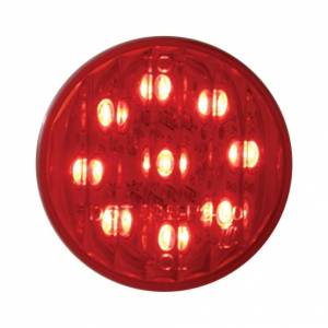 UNITED PACIFIC - UNITED PACIFIC - 65001 - COLGANTES PARA GUARDABARROS DE TRABAJO PESADO DE 30" CON TAPA EXTREMA DE 9 LED Y VISERA - LED ROJO/LENTE ROJA (PAR) - Image 4