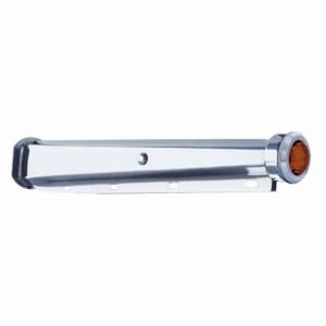 UNITED PACIFIC - 66000 - COLGADORES PARA GUARDABARROS RESISTENTES DE 30" CON TAPA EXTREMA DE 9 LED Y BISEL - LED ÁMBAR/LENTE ÁMBAR (PAR)
