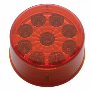 UNITED PACIFIC - UNITED PACIFIC - 66005 - COLGANTES PARA GUARDABARROS DE TRABAJO PESADO DE 30" CON TAPA EXTREMA Y BISEL DE REFLECTOR DE 9 LED - LED ROJO/LENTE ROJA (PAR) - Image 3