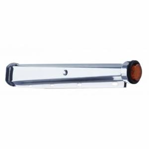 UNITED PACIFIC - 67000 - COLGANTES PARA GUARDABARROS DE TRABAJO PESADO DE 30" CON TAPA EXTREMA DE 9 LED Y OJAL - LED ÁMBAR/LENTE ÁMBAR (PAR)