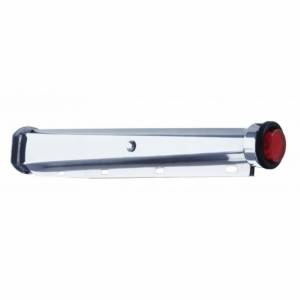 UNITED PACIFIC - 67001 - COLGANTES PARA GUARDABARROS DE TRABAJO PESADO DE 30" CON TAPA EXTREMA DE 9 LED Y OJAL - LED ROJO/LEENTE ROJA (PAR)