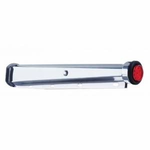 UNITED PACIFIC - 67005 - COLGADORES PARA GUARDABARROS DE TRABAJO PESADO DE 30" CON TAPA EXTREMA Y OJAL DE REFLECTOR DE 9 LED - LED ROJO/LENTE ROJA (PAR)