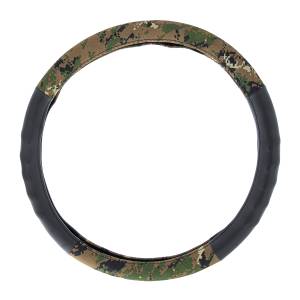 UNITED PACIFIC - UNITED PACIFIC - 70401 - FUNDA PARA VOLANTE CAMUFLAJE DE TELA Y ANTE DE 18" - ESTILO DIGITAL WOODLAND - Image 1