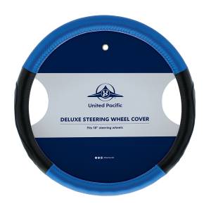 UNITED PACIFIC - UNITED PACIFIC - 70408 - FUNDA PARA VOLANTE CON DISEÑO DE FIBRA DE CARBONO DE 18" - COSTURAS AZULES - Image 7