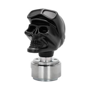 UNITED PACIFIC - 70669 - POMO DE CAMBIO SKULL BIKER CON ADAPTADOR 13/15/18 VELOCIDADES - NEGRO