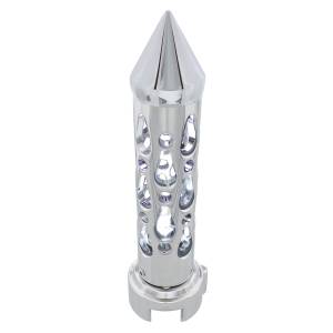 UNITED PACIFIC - 70723 - POMO DE CAMBIO DE ENGRANAJES ESTILO BROOKLYN CON LED ADAPTADOR DE 13/15/18 VELOCIDADES - LED CROMADO/BLANCO