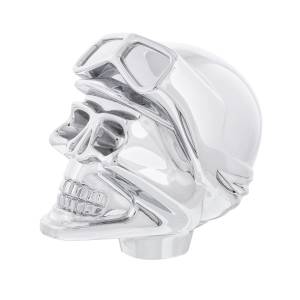 UNITED PACIFIC - 70780B - SKULL BIKER PERILLA DE CAMBIO CON ROSCA DE 1/2"-13 - CROMADA (A GRANEL)