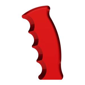 UNITED PACIFIC - UNITED PACIFIC - 70810B - POMO DE CAMBIO DE MARCHAS CON EMPUÑADURA DE PISTOLA A ROSCA - ROJO CANDY - Image 3