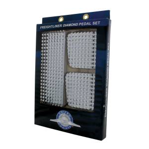 UNITED PACIFIC - UNITED PACIFIC - 70361 - JUEGO DE PEDALES DE DIAMANTE DE ALUMINIO BILLET CROMADO PARA FREIGHTLINER CASCADIA/CORONADO/M3 2008-2017 - Image 10