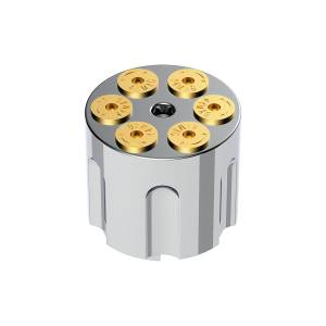 UNITED PACIFIC - 70854 - CILINDRO DE PISTOLA POMO DE CAMBIO DE VELOCIDADES 9/10 - PLATA LÍQUIDA