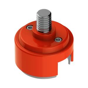 UNITED PACIFIC - 70880B - ADAPTADOR DE MONTAJE DE PERILLA DE CAMBIO DE ROSCA DE 1/2"-13 PARA CAMBIO EATON FULLER STYLE 13/15/18 - NARANJA DE CADMIO (A GRANEL)