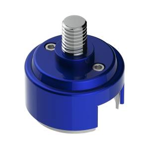 UNITED PACIFIC - 70881B - ADAPTADOR DE MONTAJE DE PERILLA DE CAMBIO DE ROSCA DE 1/2"-13 PARA CAMBIO EATON FULLER STYLE 13/15/18 - AZUL ÍNDIGO (A GRANEL)