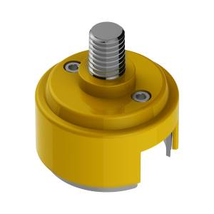 UNITED PACIFIC - 70886B - ADAPTADOR DE MONTAJE DE PERILLA DE CAMBIO DE ROSCA DE 1/2"-13 PARA CAMBIO EATON FULLER STYLE 13/15/18 - AMARILLO ELÉCTRICO (A GRANEL)