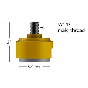 UNITED PACIFIC - UNITED PACIFIC - 70886B - ADAPTADOR DE MONTAJE DE PERILLA DE CAMBIO DE ROSCA DE 1/2"-13 PARA CAMBIO EATON FULLER STYLE 13/15/18 - AMARILLO ELÉCTRICO (A GRANEL) - Image 9