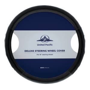 UNITED PACIFIC - UNITED PACIFIC - 70407 - FUNDA PARA VOLANTE CON DISEÑO DE FIBRA DE CARBONO DE 18" - COSTURAS NEGRAS - Image 8