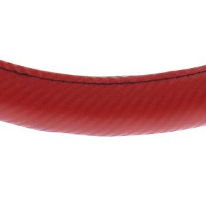 UNITED PACIFIC - UNITED PACIFIC - 70409 - FUNDA PARA VOLANTE CON DISEÑO DE FIBRA DE CARBONO DE 18" - COSTURAS ROJAS - Image 4