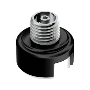 UNITED PACIFIC - 70907 - ADAPTADOR DE MONTAJE DE PERILLA DE CAMBIO CON ROSCA M30X3.5 PARA CAMBIO EATON FULLER STYLE 13/15/18 - NEGRO CANDY