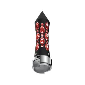 UNITED PACIFIC - UNITED PACIFIC - 70915 - PERILLA DE CAMBIO DE ENGRANAJES CON PICO ESTILO DAYTONA CON LED ADAPTADOR DE VELOCIDAD 13/15/18 - LED NEGRO/ROJO - Image 5