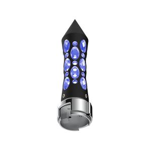UNITED PACIFIC - UNITED PACIFIC - 70916 - PERILLA DE CAMBIO DE ENGRANAJES CON PICO ESTILO DAYTONA CON LED ADAPTADOR DE VELOCIDAD 13/15/18 - LED NEGRO/AZUL - Image 5