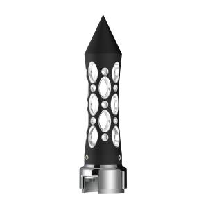 UNITED PACIFIC - UNITED PACIFIC - 70917 - PERILLA DE CAMBIO DE ENGRANAJES CON PINCHO ESTILO DAYTONA CON LED ADAPTADOR DE VELOCIDAD 13/15/18 - LED NEGRO/BLANCO - Image 3