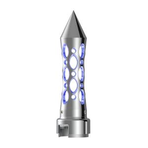 UNITED PACIFIC - UNITED PACIFIC - 70920 - PERILLA UNITED PACIFIC PALANCA DE VELOCIDADES ESTILO DAYTONA CON ADAPTADOR 13/15/18 LED AZUL CROMADA - Image 3