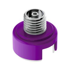 UNITED PACIFIC - 70928 - ADAPTADOR DE MONTAJE DE PERILLA DE CAMBIO CON ROSCA M30X3.5 PARA CAMBIO EATON FULLER STYLE 13/15/18 - PÚRPURA CANDY