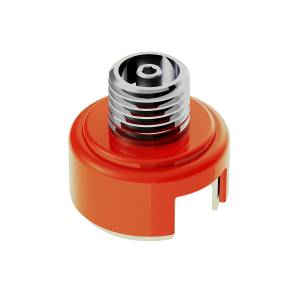 UNITED PACIFIC - 71023 - ADAPTADOR DE MONTAJE DE PERILLA DE CAMBIO DE ROSCA M30X3.5 PARA CAMBIO EATON FULLER STYLE 13/15/18 - NARANJA CADMIO