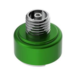 UNITED PACIFIC - 71032 - ADAPTADOR DE MONTAJE DE PERILLA DE CAMBIO CON ROSCA M30X3.5 PARA CAMBIO EATON FULLER STYLE 9/10 - VERDE ESMERALDA