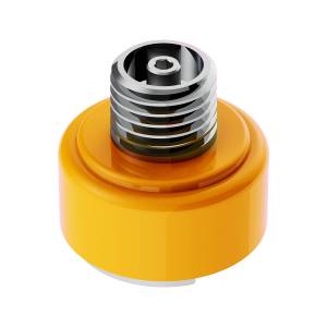 UNITED PACIFIC - 71036 - ADAPTADOR DE MONTAJE DE PERILLA DE CAMBIO CON ROSCA M30X3.5 PARA CAMBIO EATON FULLER STYLE 9/10 - AMARILLO ELÉCTRICO