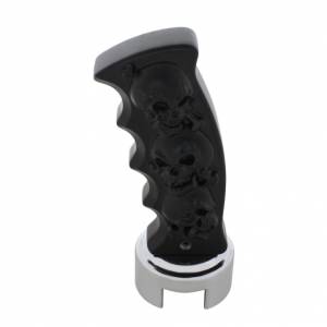 UNITED PACIFIC - UNITED PACIFIC - 70668 - POMO DE CAMBIO DE MARCHAS CON MANGO DE PISTOLA SKULLS CON ADAPTADOR DE VELOCIDAD 13/15/18 - NEGRO - Image 6