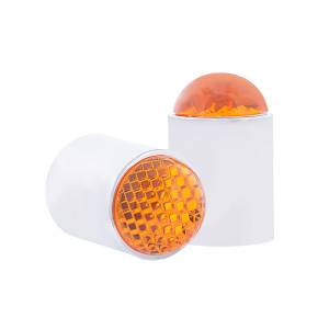 UNITED PACIFIC - UNITED PACIFIC - 86071 - GUÍA SUPERIOR PARA PARACHOQUES DE LENTE DOMO CON BASE CROMADA - ÁMBAR (PAQUETE DE 2) - Image 3