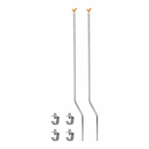 UNITED PACIFIC - 86086 - GUÍA SUPERIOR PARA PARACHOQUES EAGLE CON BASE CROMADA - ÁMBAR (PACK DE 2)
