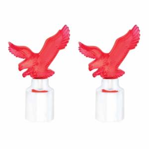 UNITED PACIFIC - 86090 - GUÍA SUPERIOR PARA PARACHOQUES EAGLE CON BASE CROMADA - ROJO (PACK DE 2)