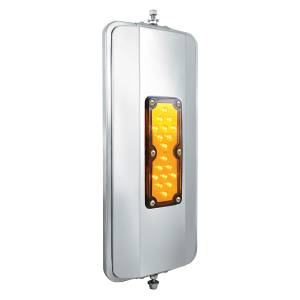 UNITED PACIFIC - 86501B - ESPEJO COSTA OESTE DE ACERO INOXIDABLE 430 DE 7" X 16" 18 LED - CALEFACTADO