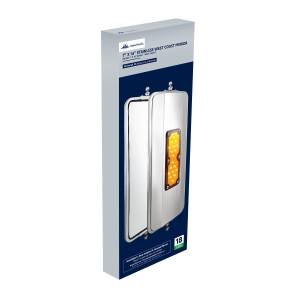 UNITED PACIFIC - UNITED PACIFIC - 86501B - ESPEJO COSTA OESTE DE ACERO INOXIDABLE 430 DE 7" X 16" 18 LED - CALEFACTADO - Image 15